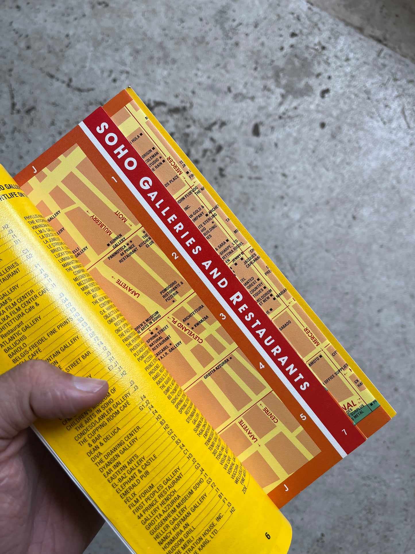 Soho, Noho & Tribeca Map, 1994