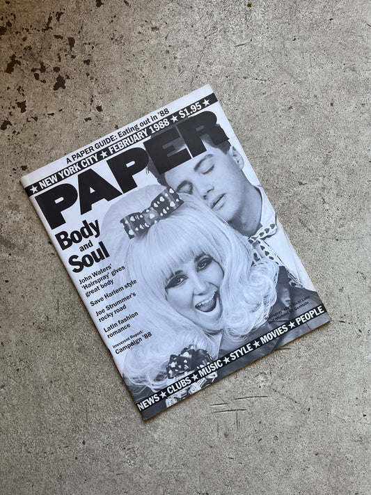 Paper Magazine, February 1988 (John Waters)