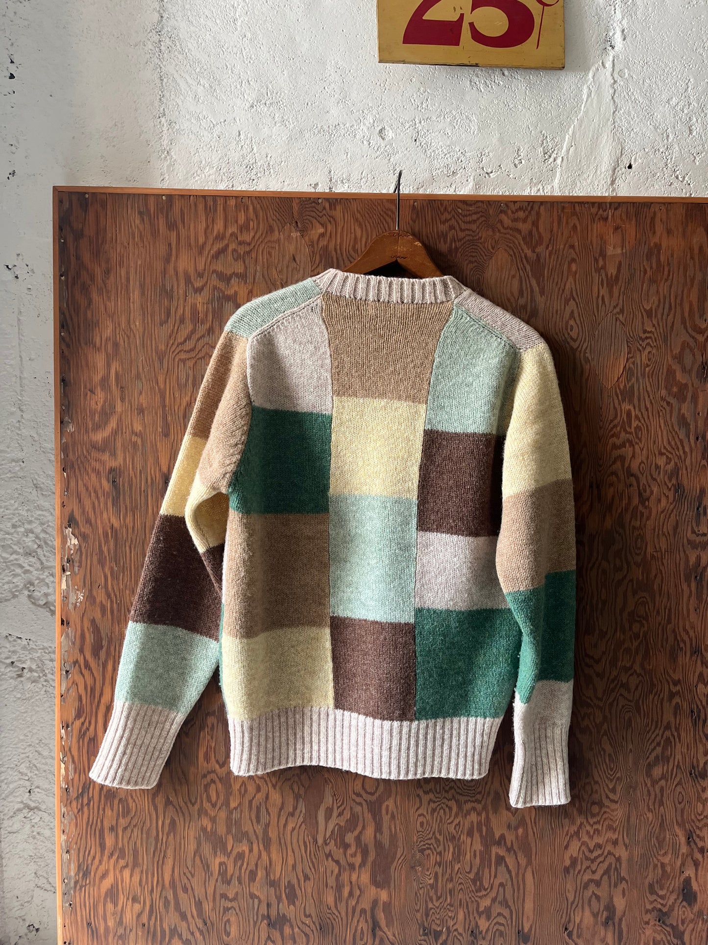 Colorblock Shetland, Size M, 1990s