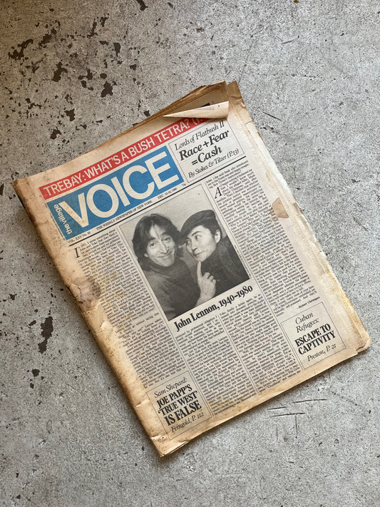 Village Voice, John Lennon Death, 1980