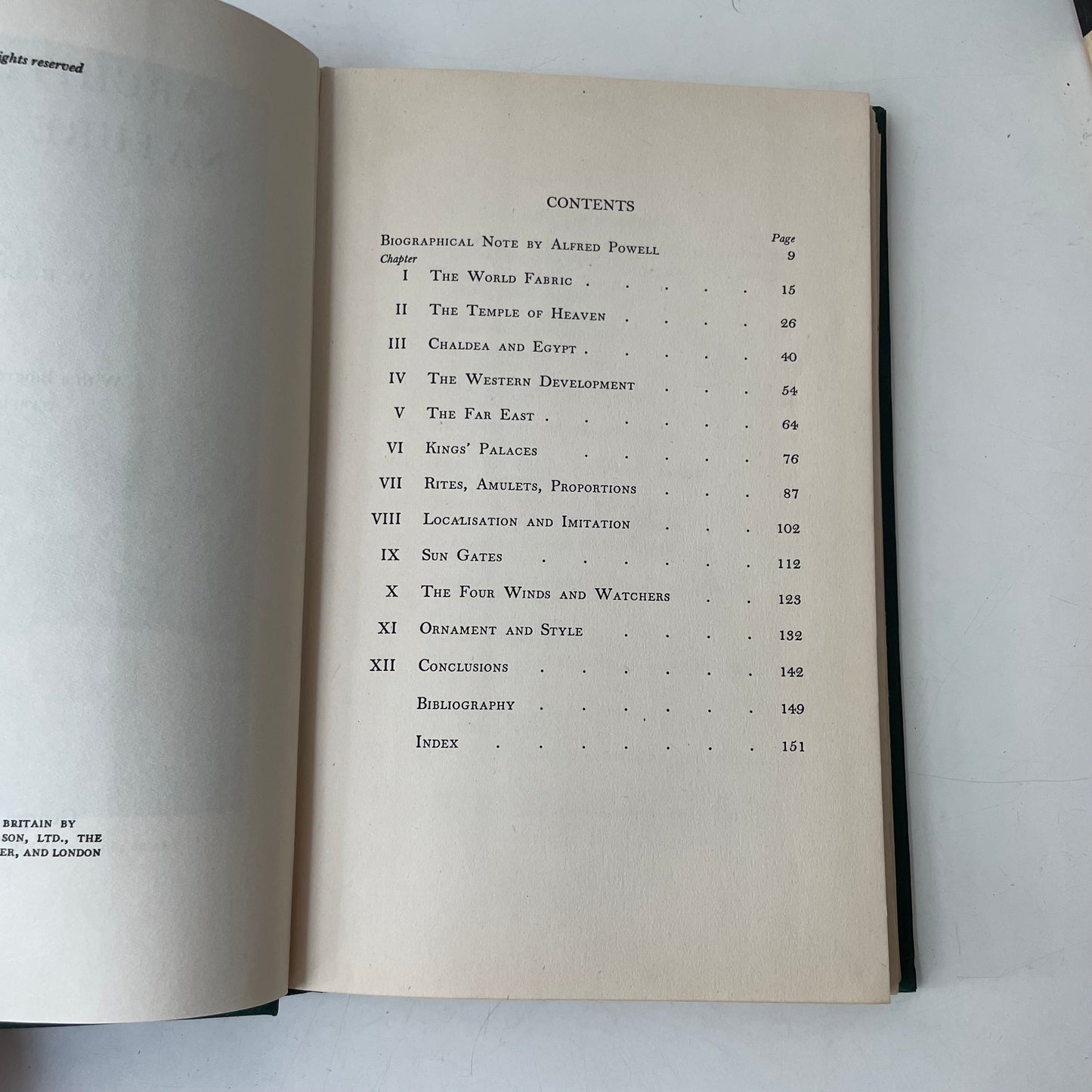 Architecture, Nature & Magic, W.R. Lethaby, 1956