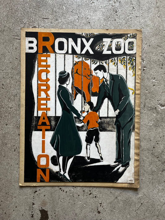 Bronx Zoo Poster Proposal, 1960s