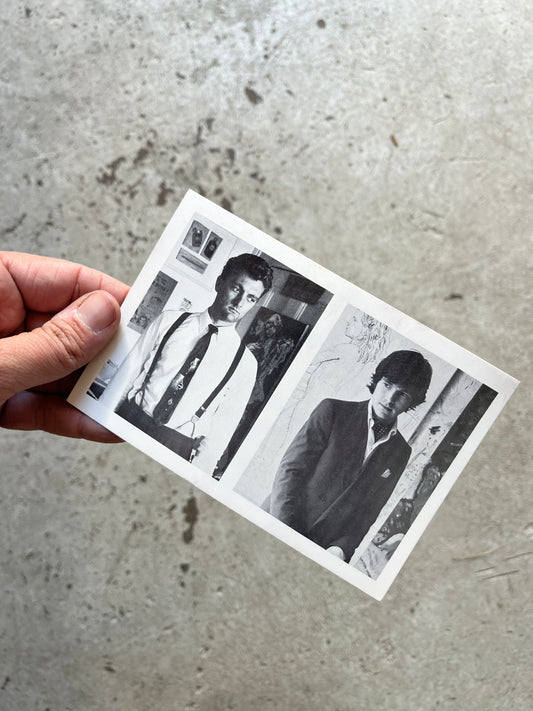 Walter Robinson + Duncan Hannah Exhibit Invite, 1984