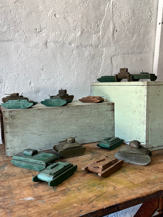 Homemade Tank Toys, 1940s