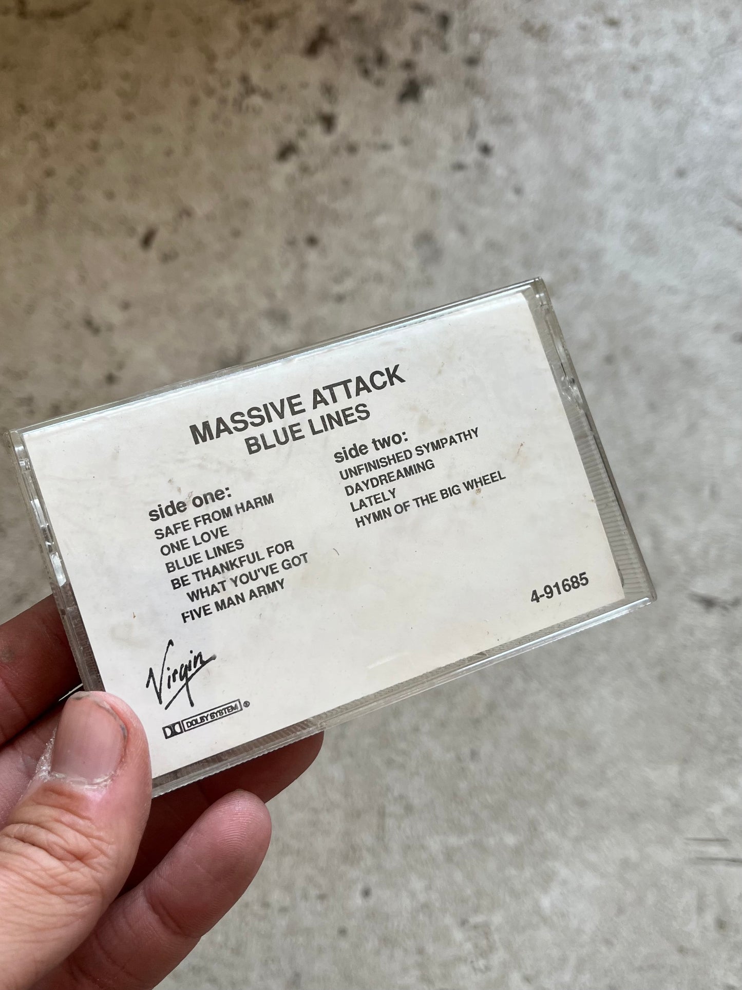 Massive Attack, Blue Lines Promo Cassette