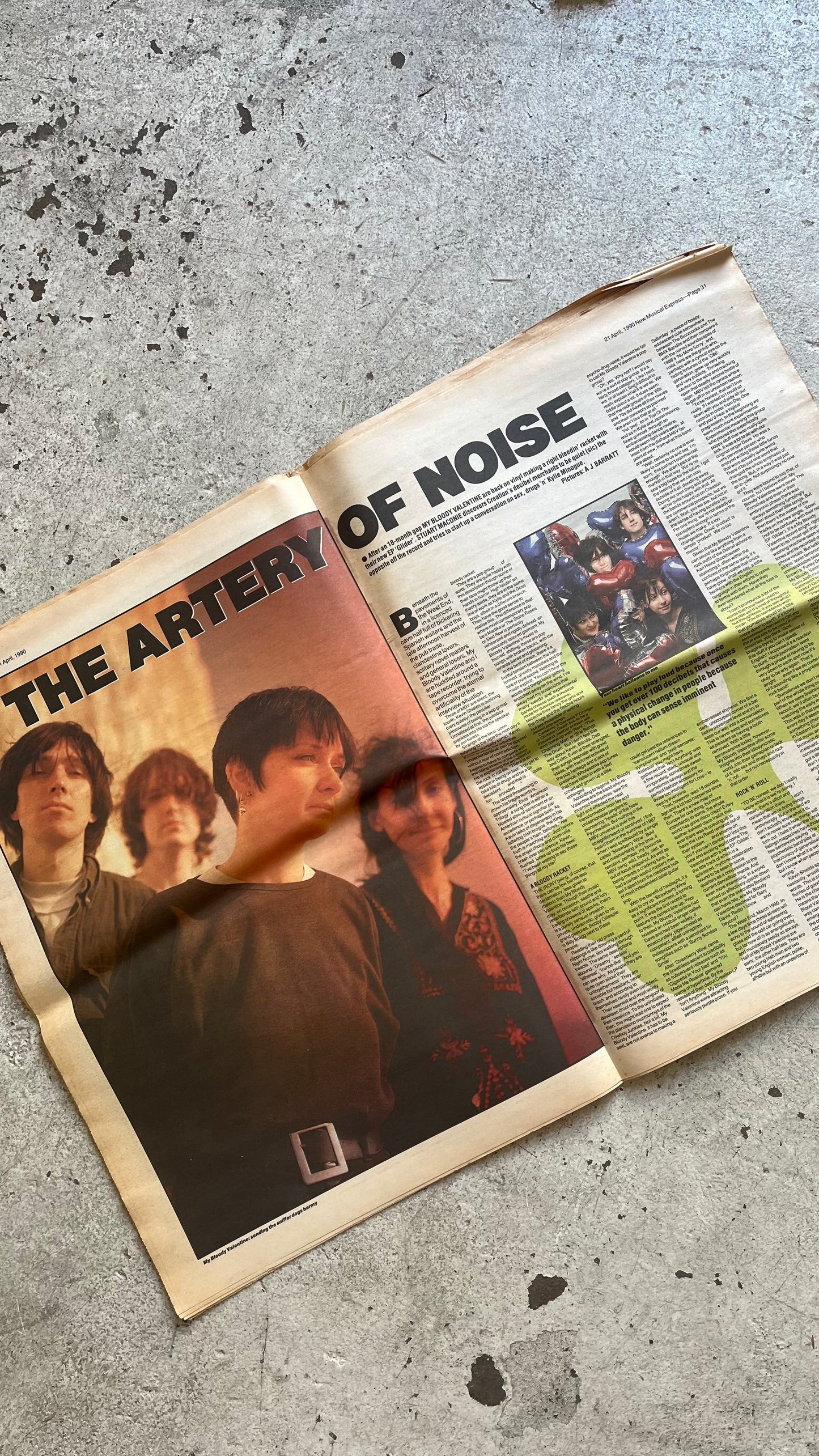 NME, My Bloody Valentine Cover, 1990