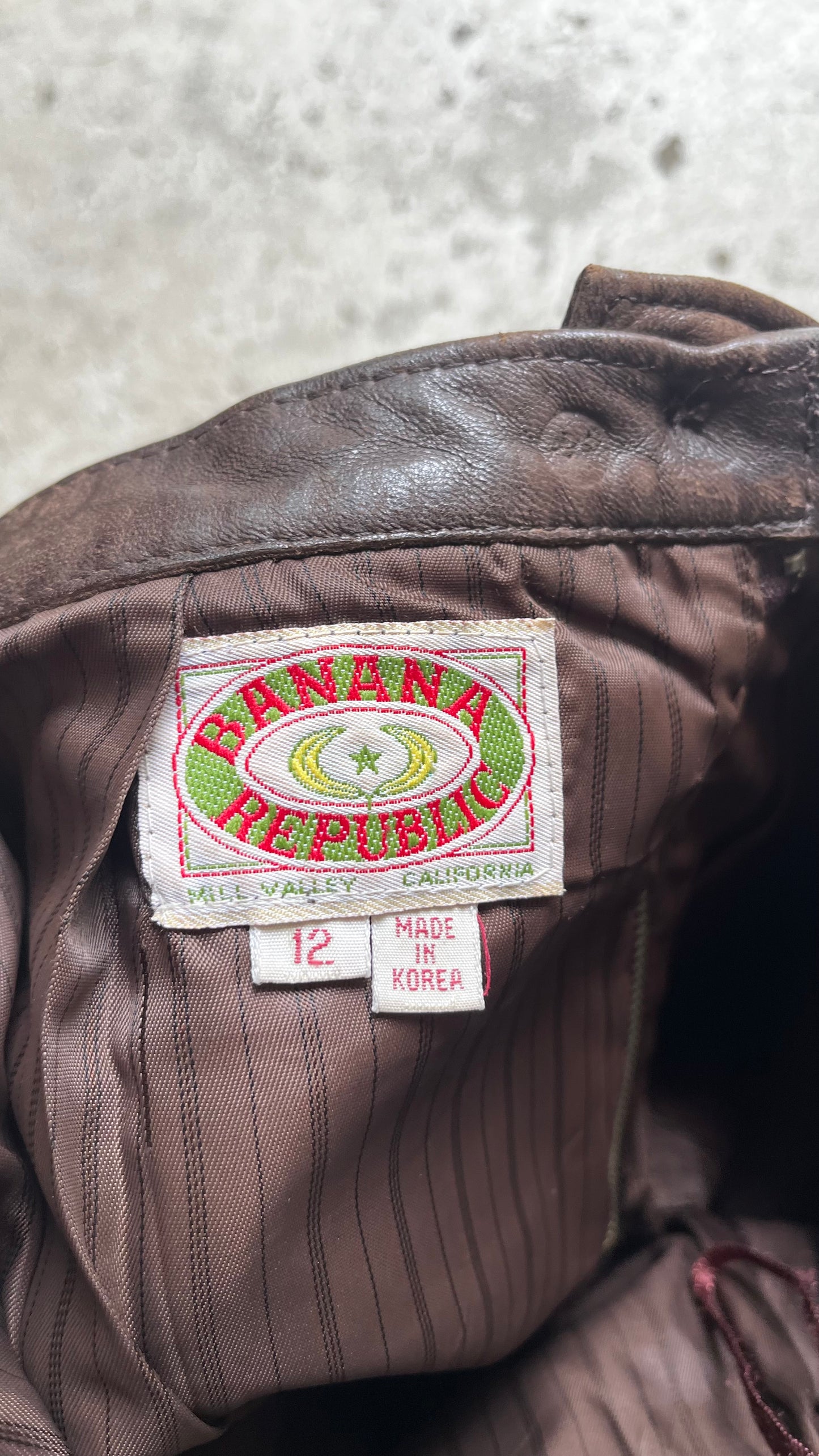 Banana Republic Leather Skirt, 29” W, 1980s