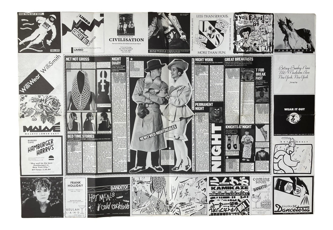 Paper “Night”, November 1984 [Willi Smith, Keith Haring