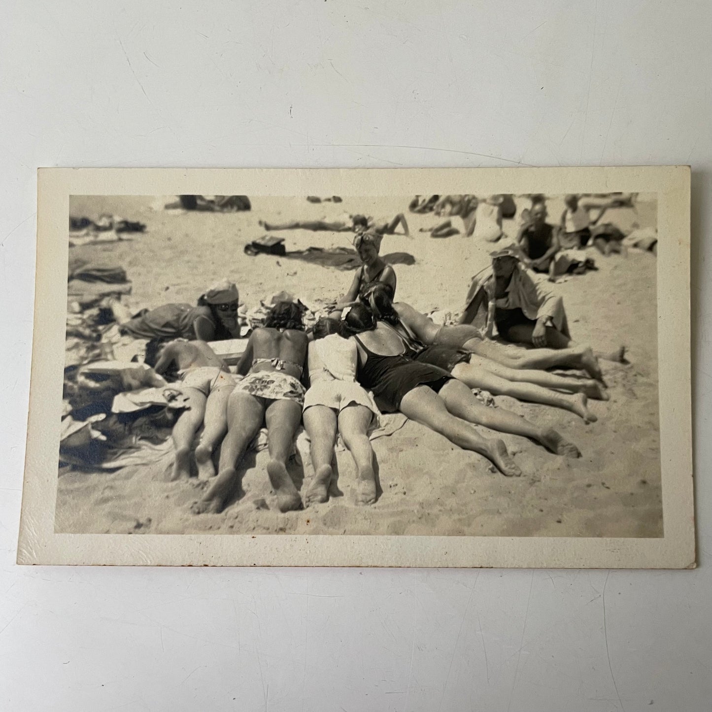 Beachgoers, Snapshot, 1930s