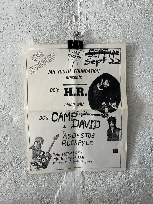 H.R. (Bad Brains), Camp David, Asbestos Rockpyle, 1980s