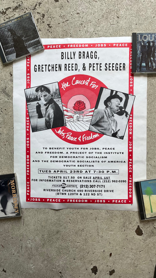 Pete Seeger + Billy Bragg DSA Concert, 1991