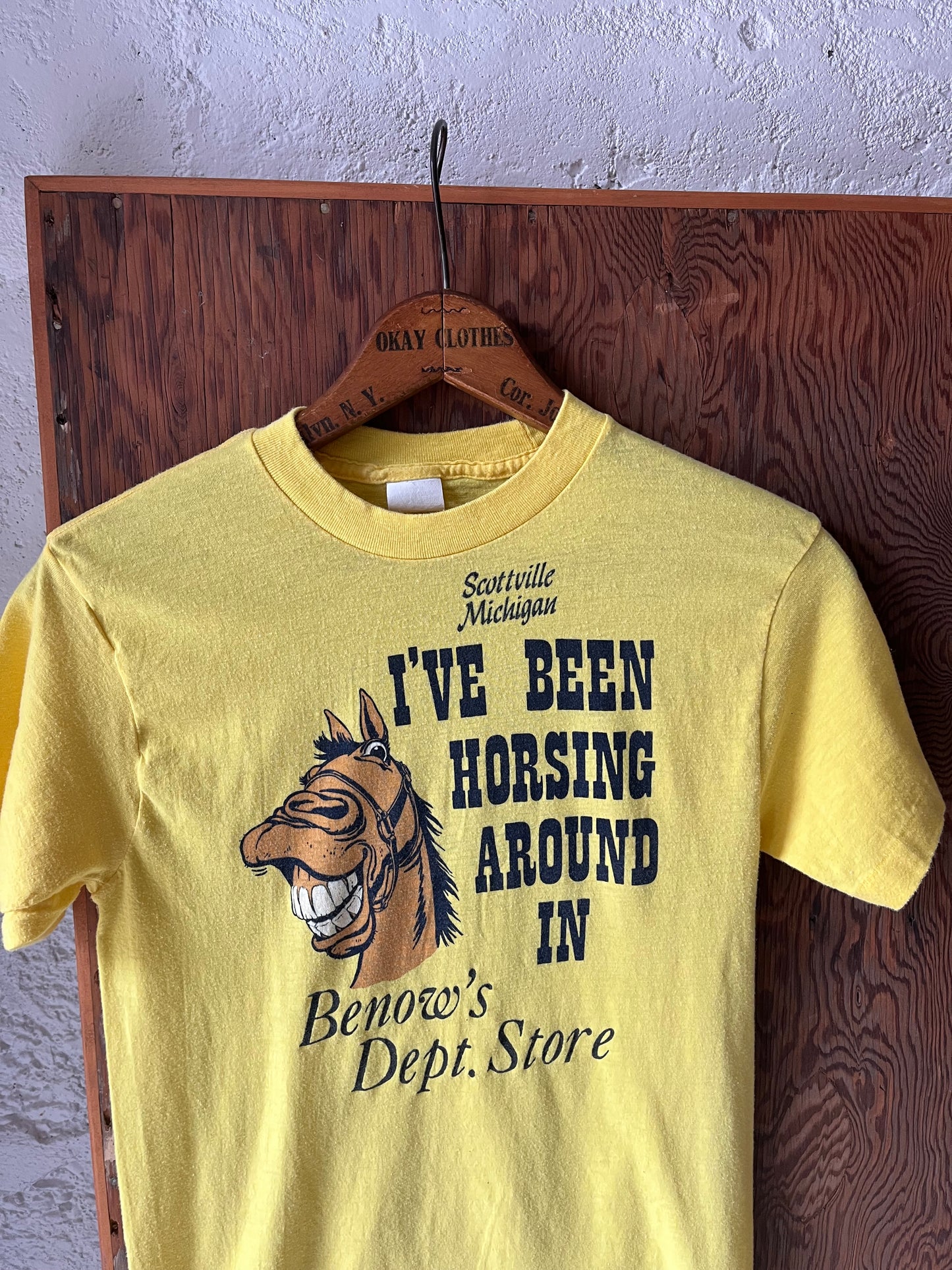 Horsin Around Shirt, Size Sm, 1980s