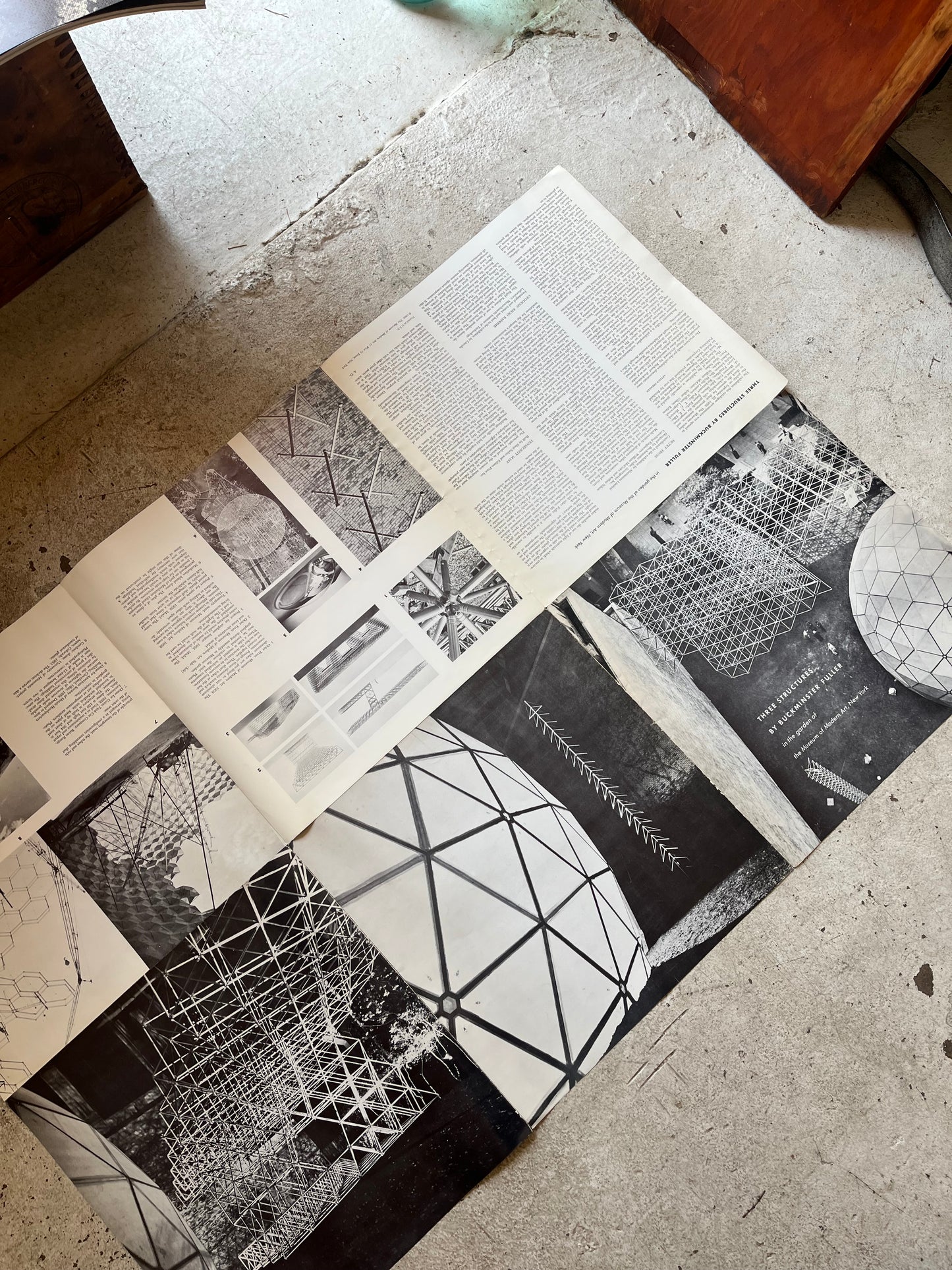 "Three Structures" Buckminster Fuller, MoMA 1960