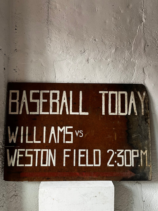 Williams College Baseball Sign, 1950s (NYC Delivery Only)