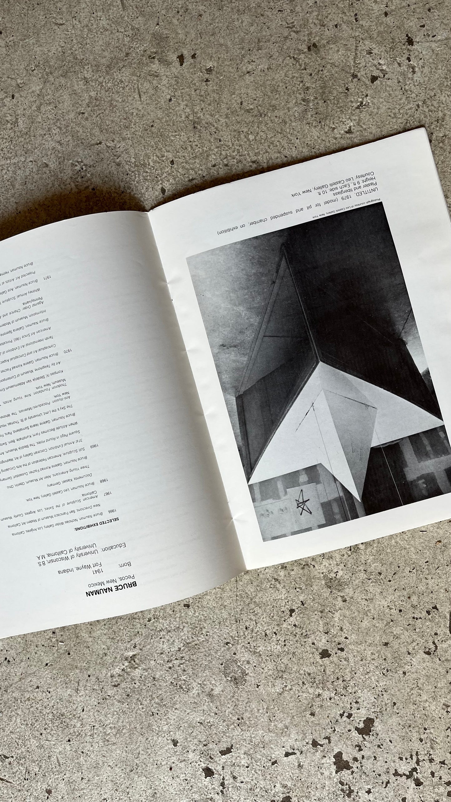 Bruce Nauman, 1/12 Scale Models for Underground Pieces, 1981