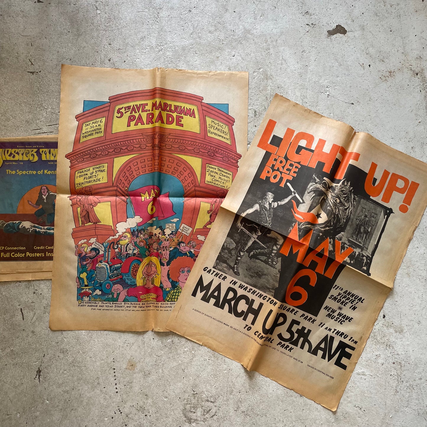 Yipster Times Collection, 5 Issues, 1970s