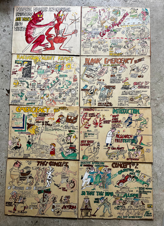 Cartoon Nuclear and Natural Disaster Report, 1970/80