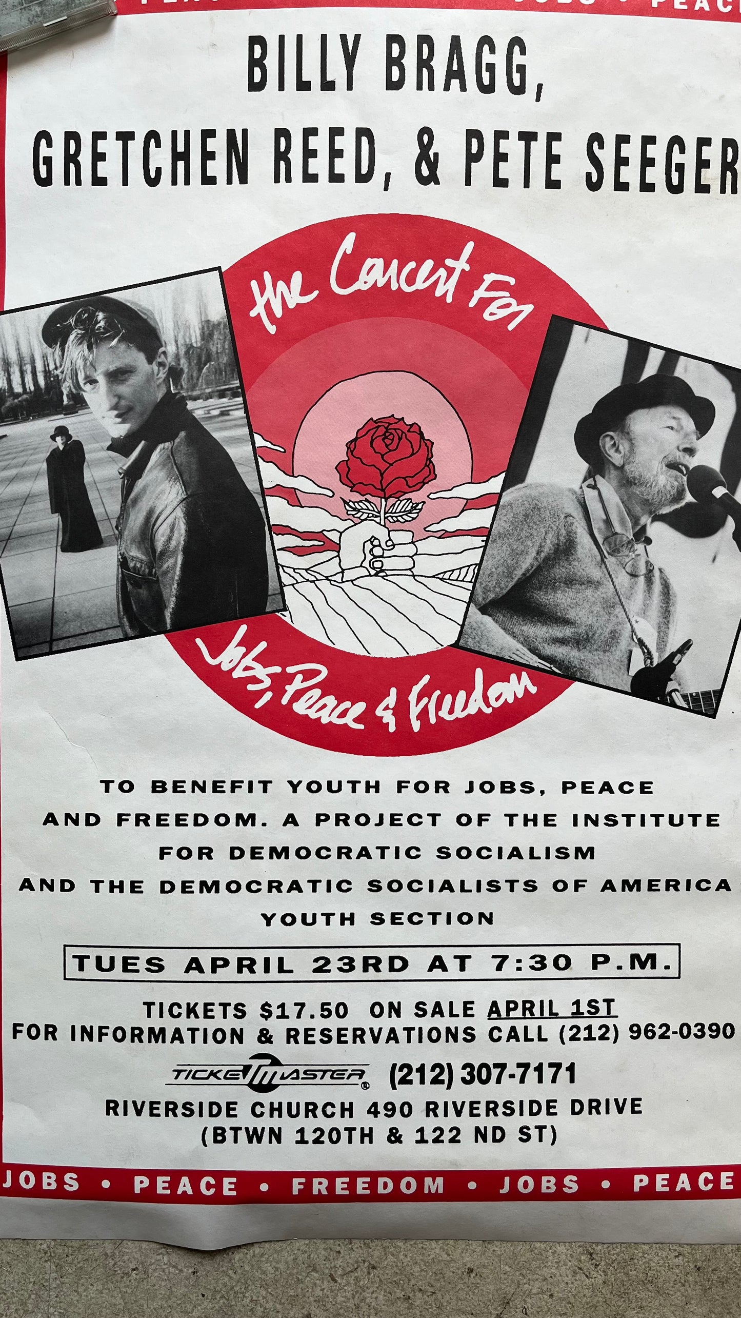 Pete Seeger + Billy Bragg DSA Concert, 1991