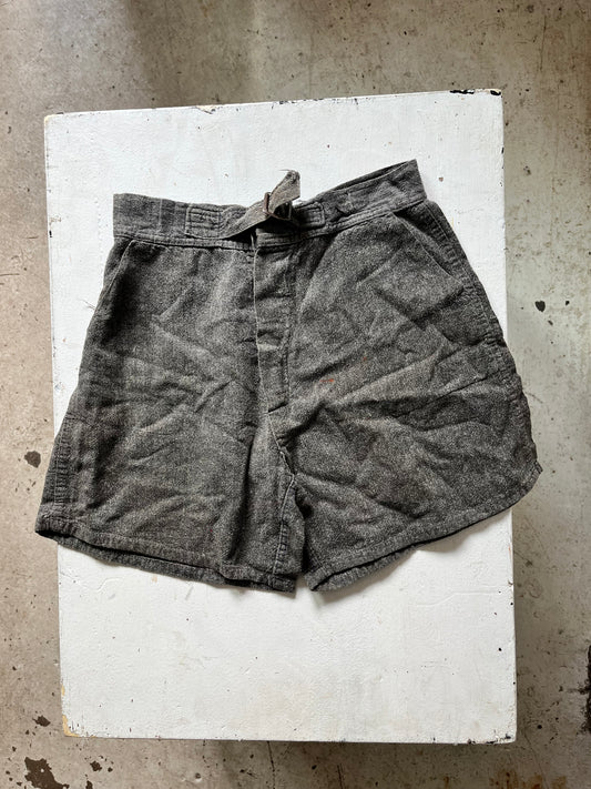 Salt and Pepper Gym Shorts (3), 24" W, 1930s