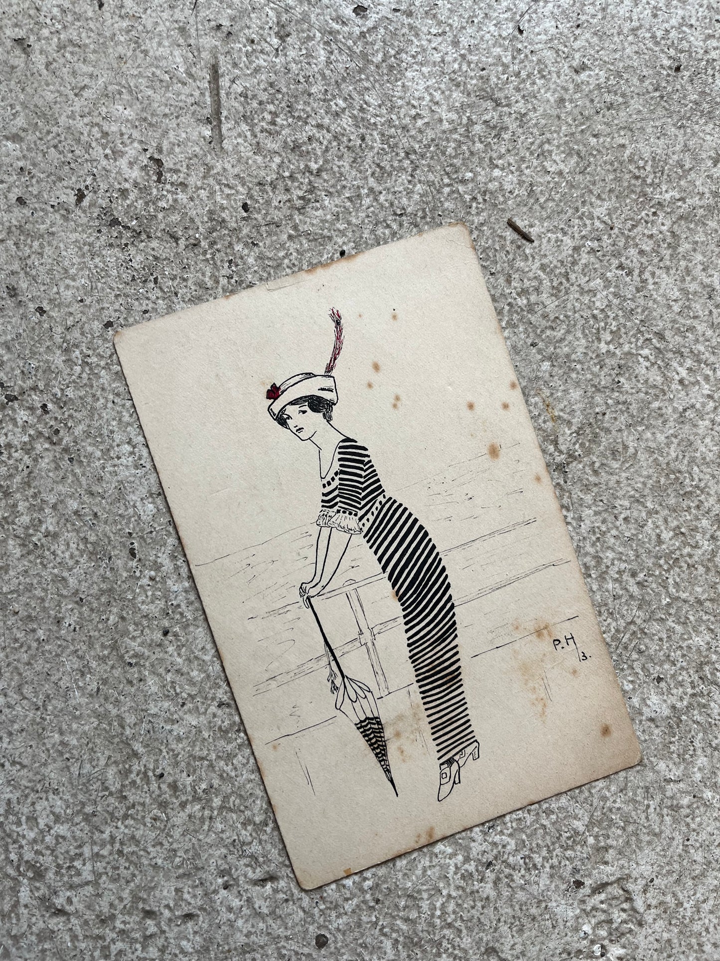 Drawn Postcard, 1920s