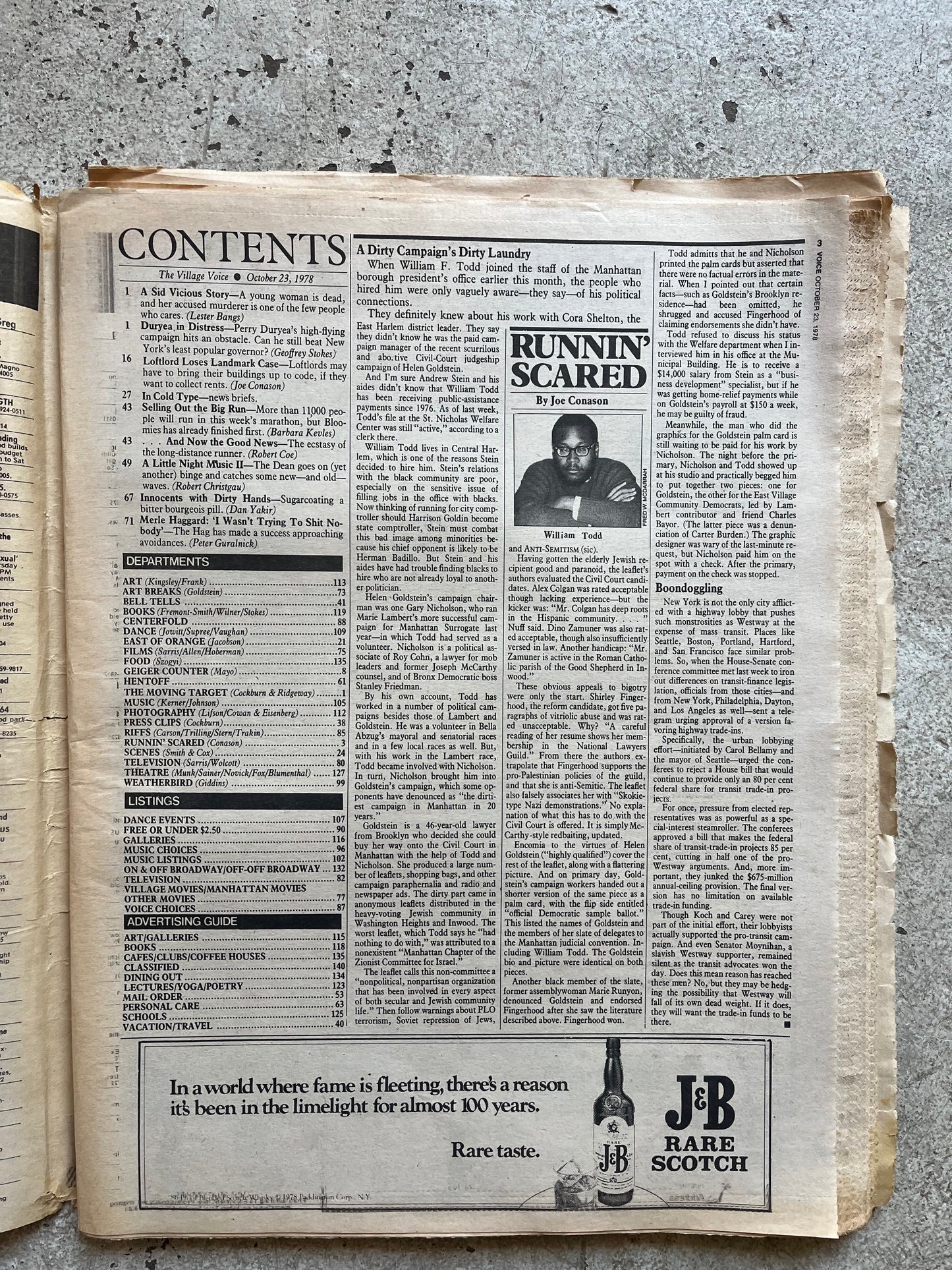 Village Voice, Sid + Nancy, 1978