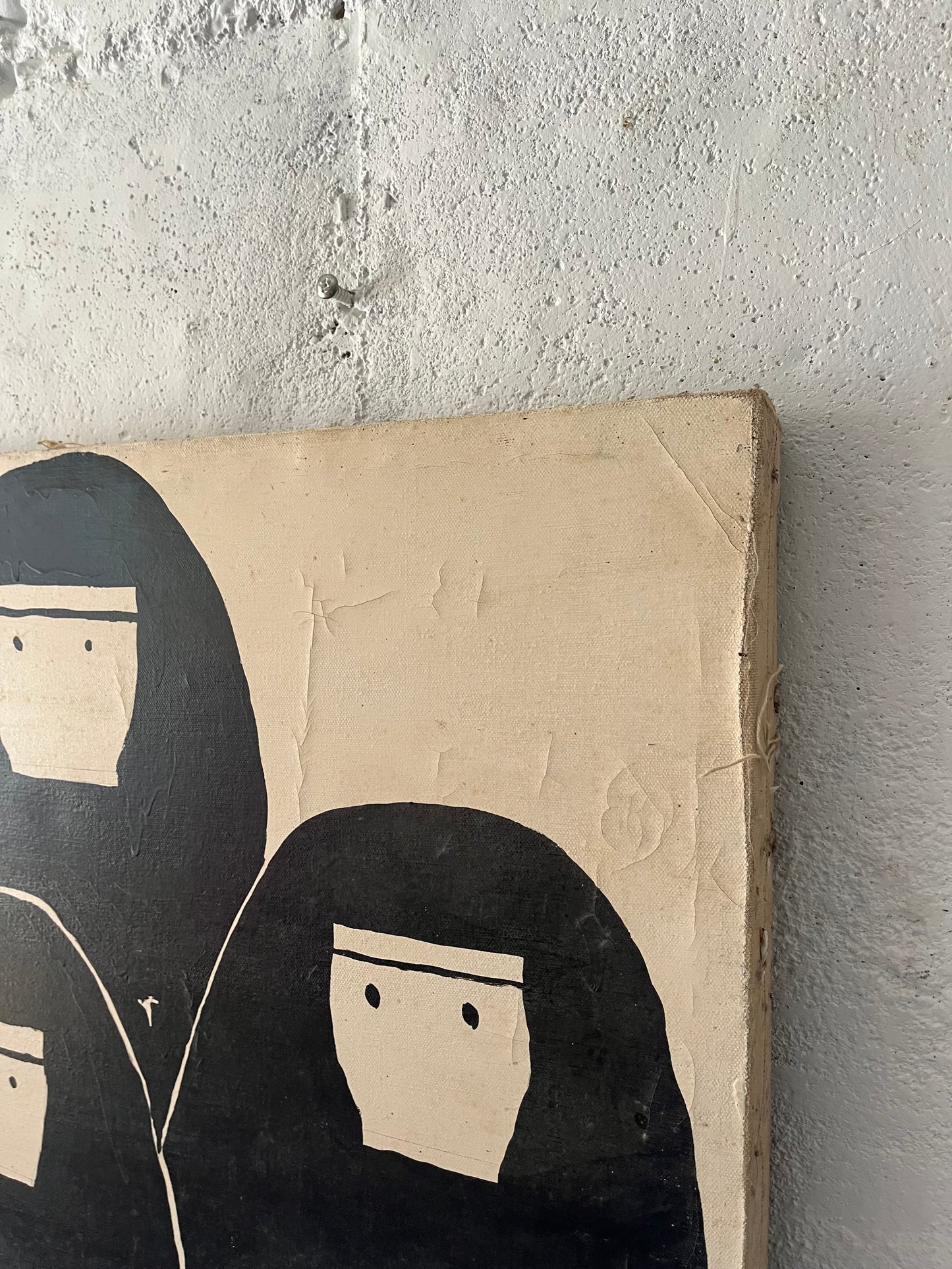Minimalist Nun Painting, 1980s (NYC Delivery Only, No Shipping)