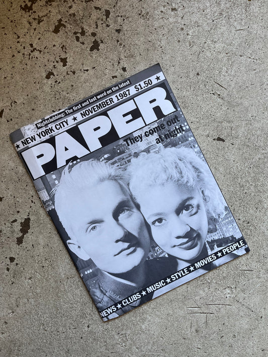 Paper Magazine, November 1987