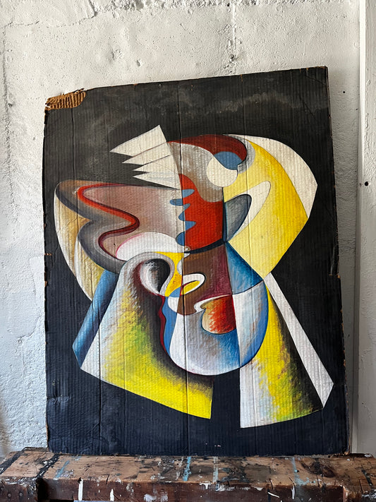 Abstract on Cardboard, 1970s (NYC Only)