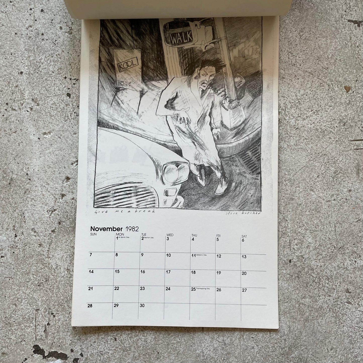 East Village Eye 1982 Calendar