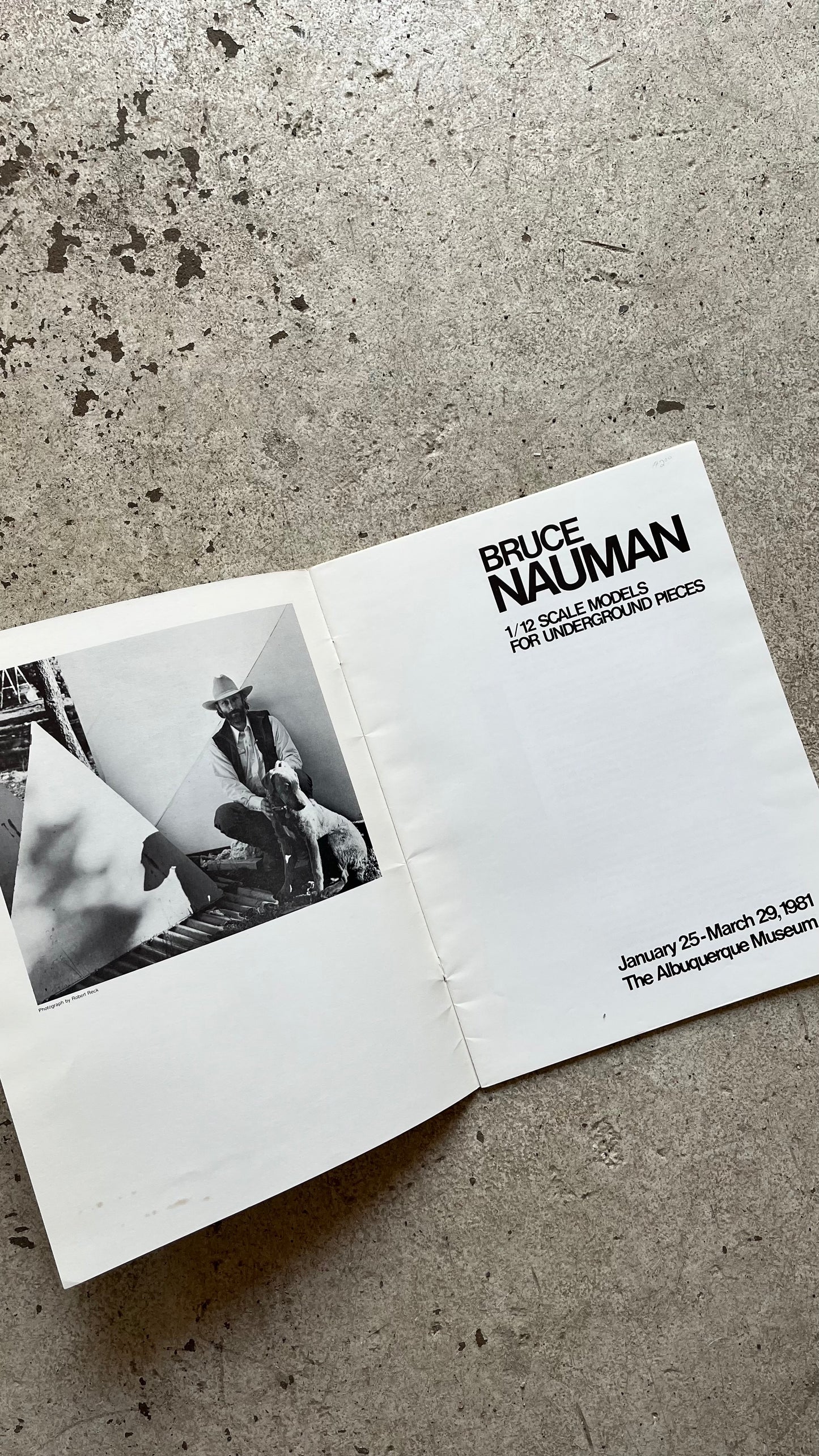 Bruce Nauman, 1/12 Scale Models for Underground Pieces, 1981