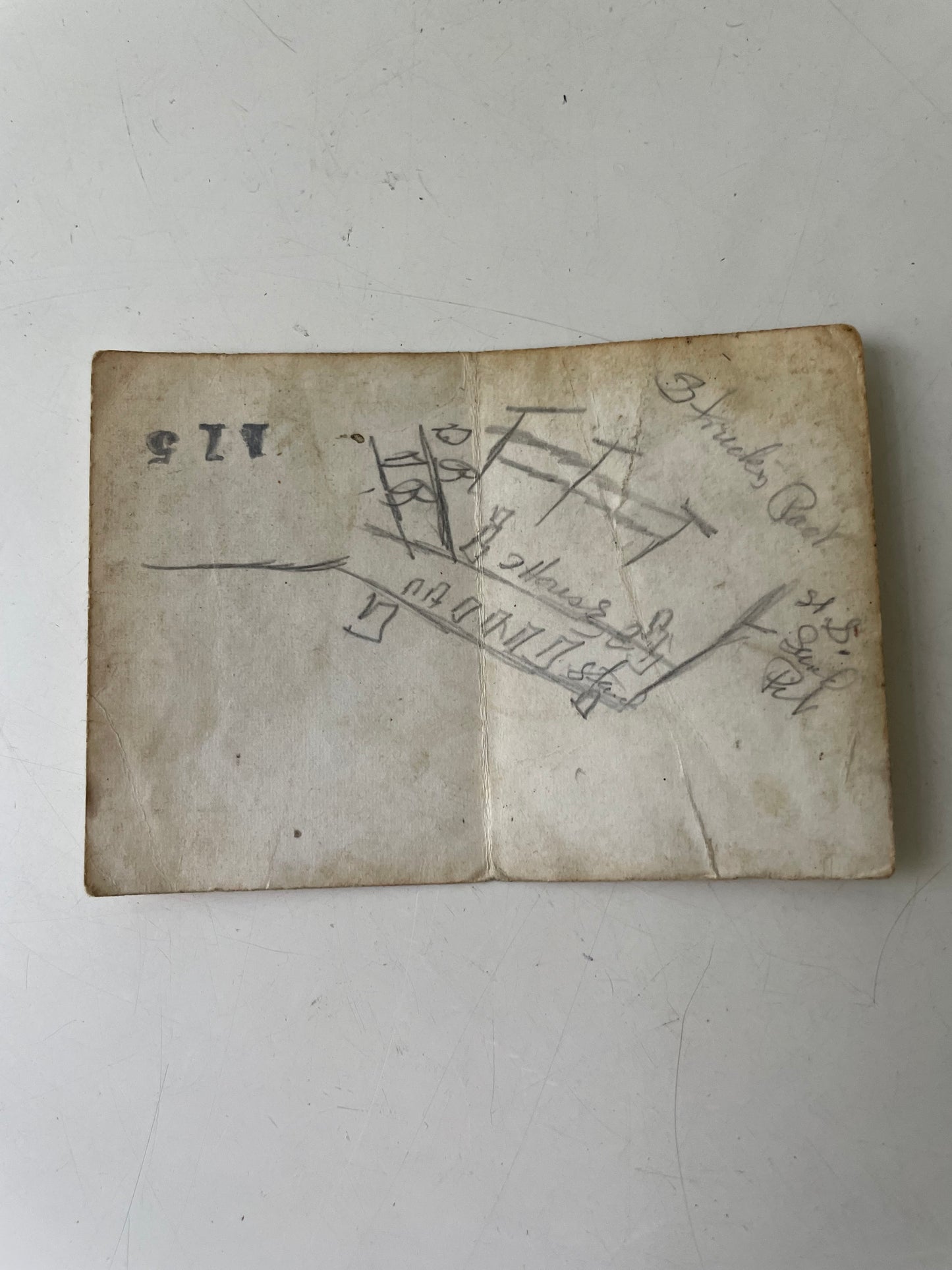 Men Outside Art Deco Bar, Snapshot, 1920s