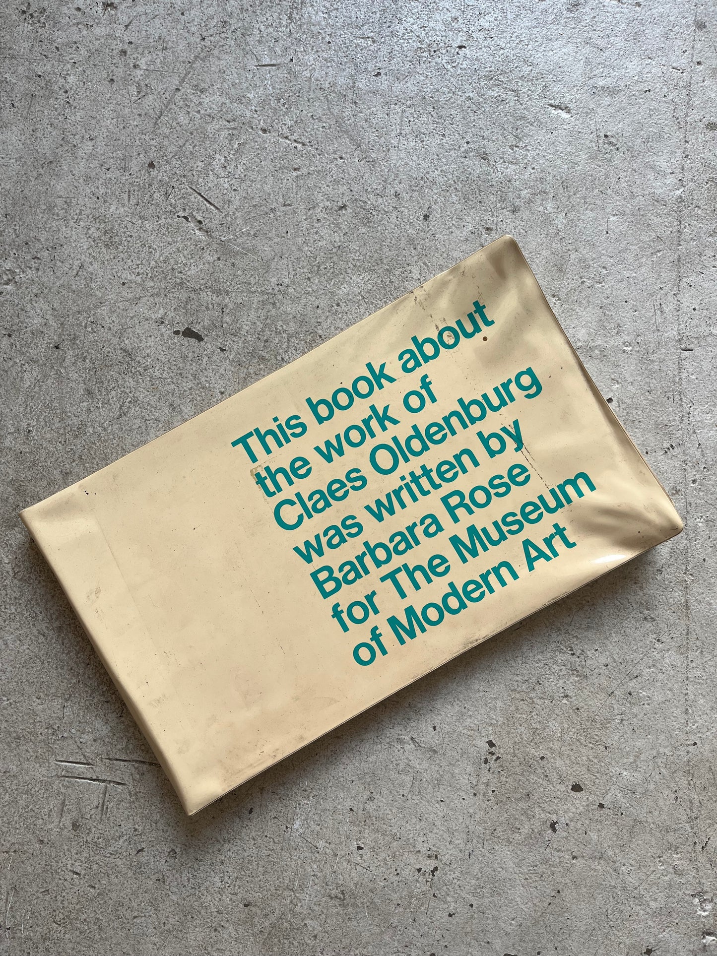 Claes Oldenburg by Barbara Rose, MoMA 1969