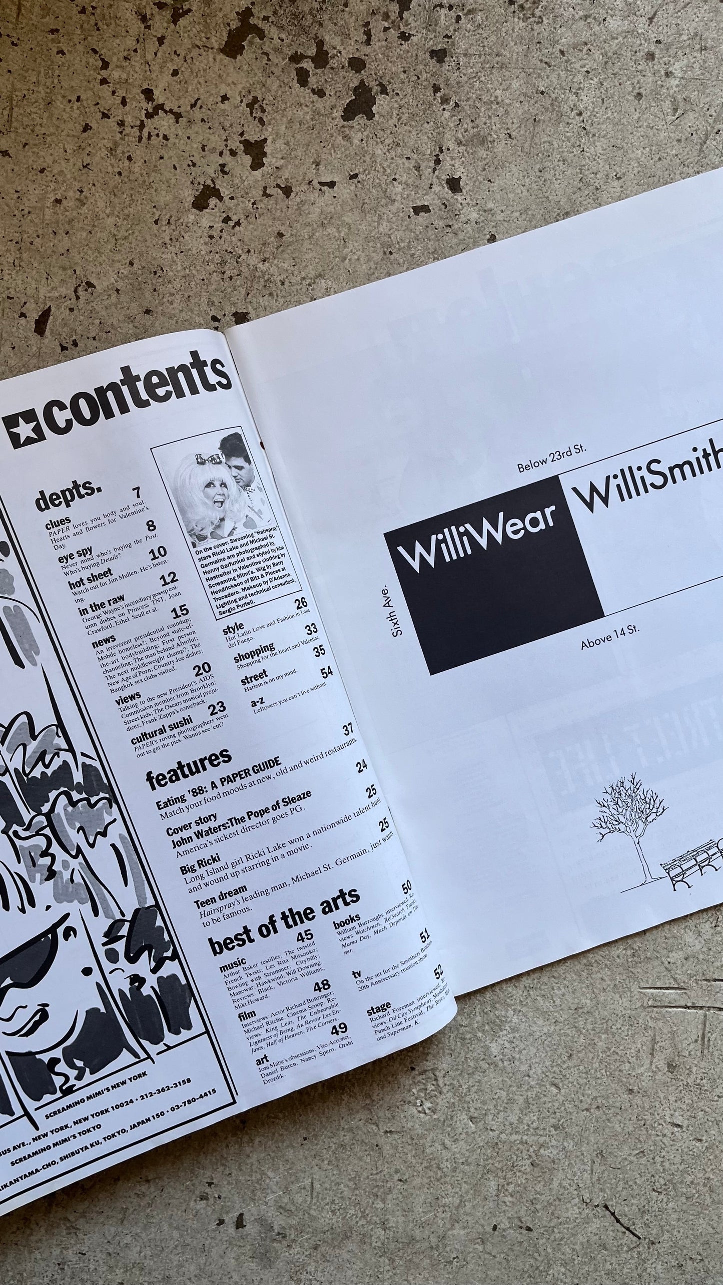 Paper Magazine, February 1988 (John Waters)