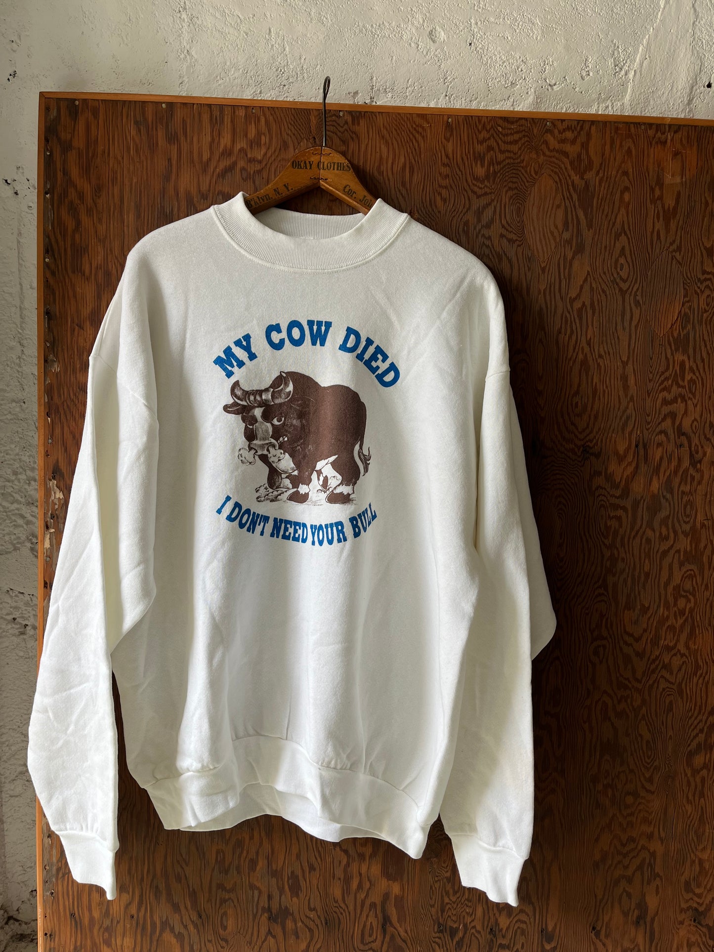 My Cow Died I Don't Need Your Bull, Size XL, 1990s