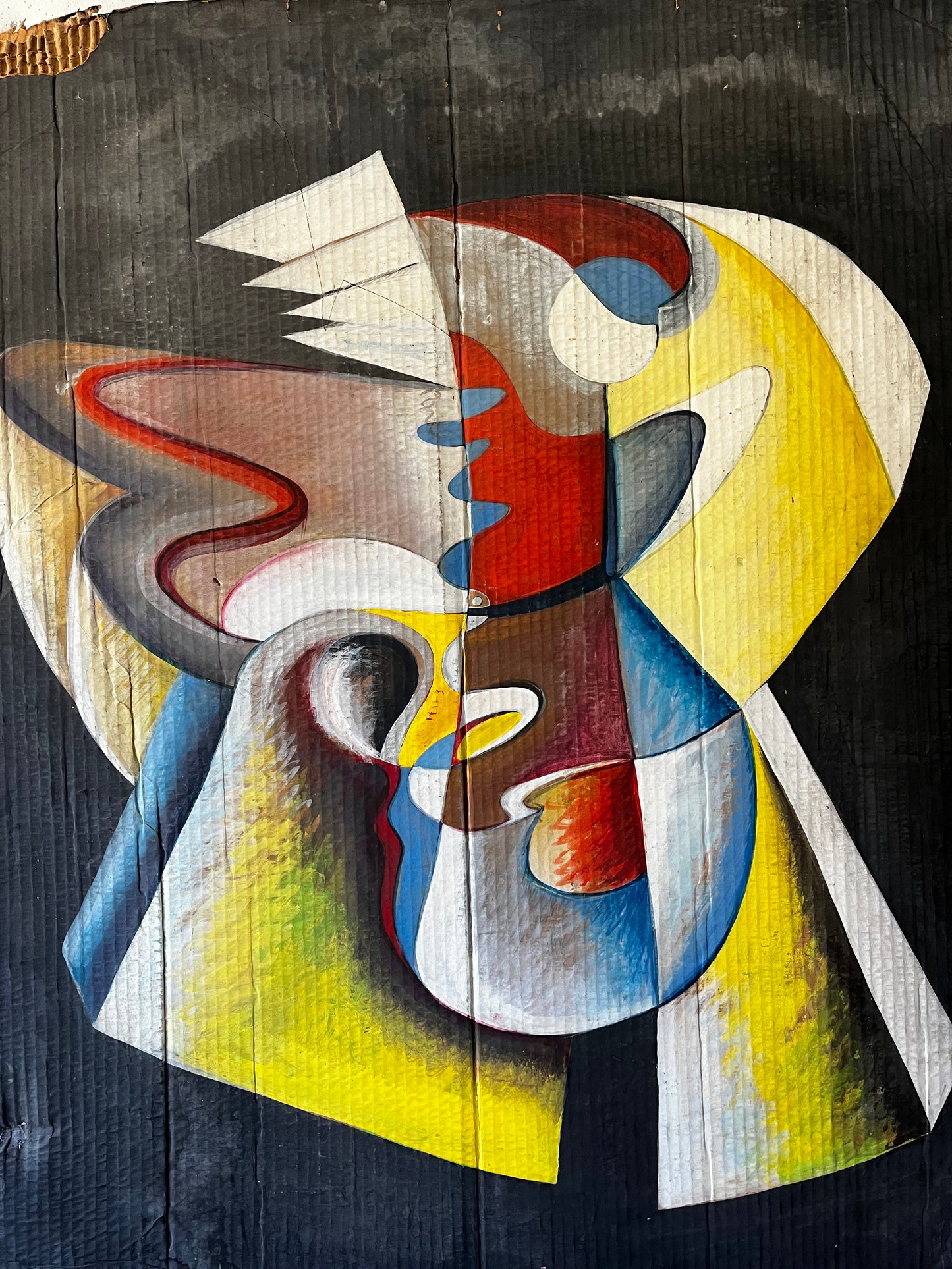 Abstract on Cardboard, 1970s (NYC Only)