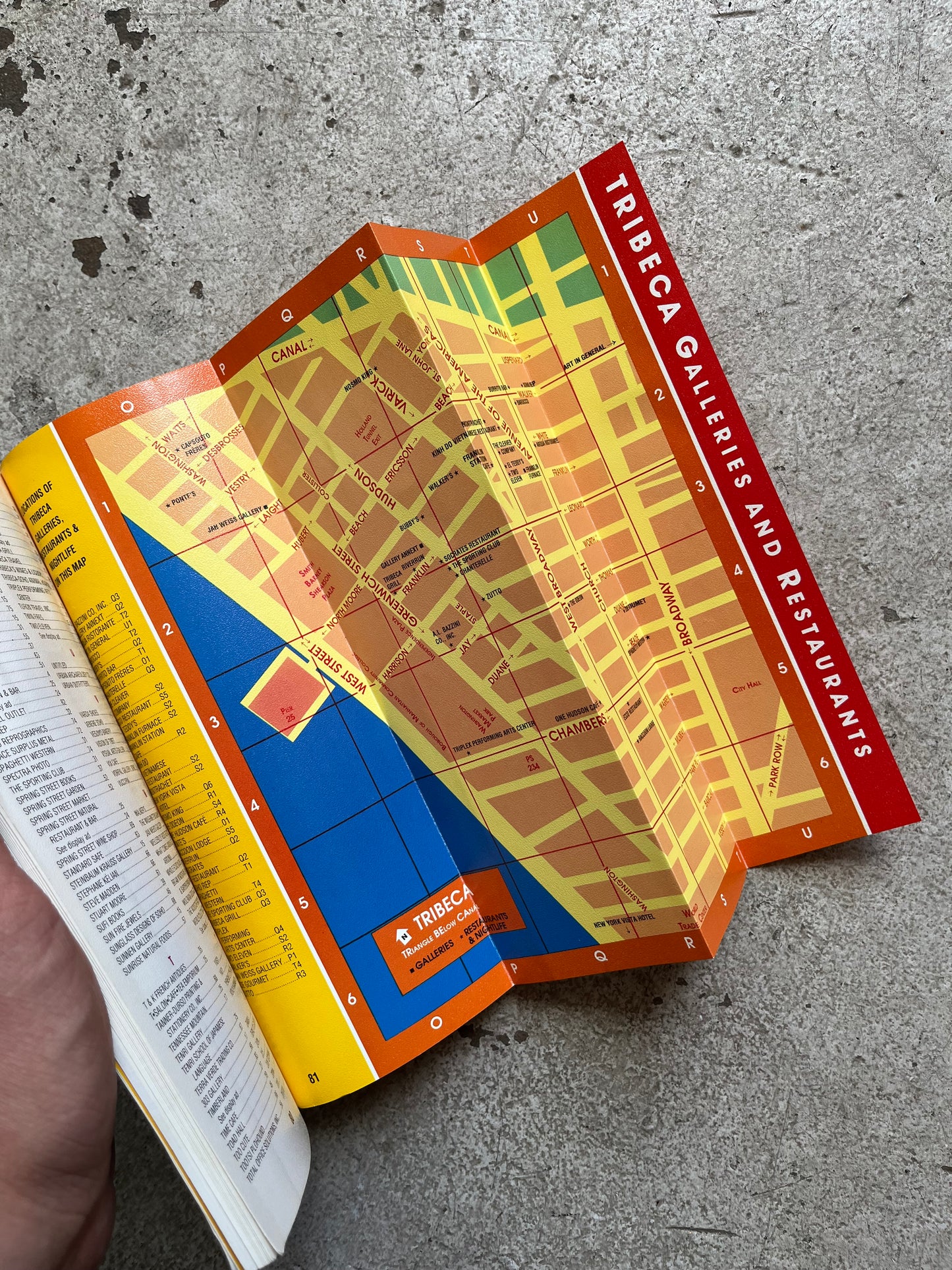 Soho, Noho & Tribeca Map, 1994