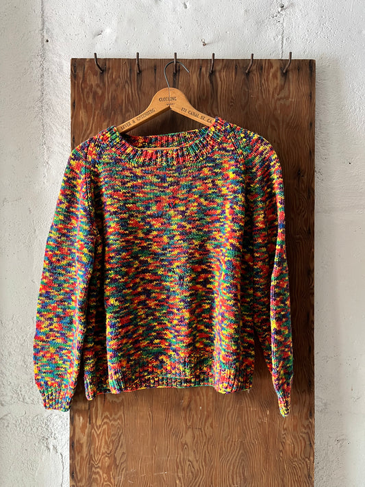 Hand Knit Sweater, Sz , 1970s