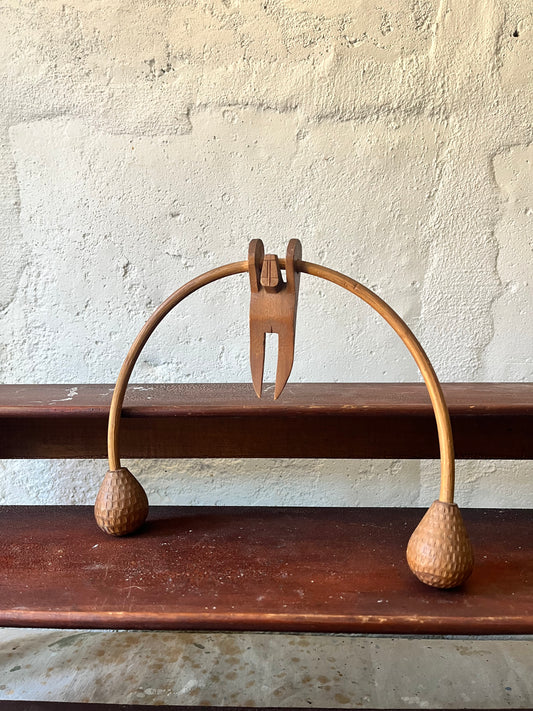 Whittled Balancing Toy, 1930s