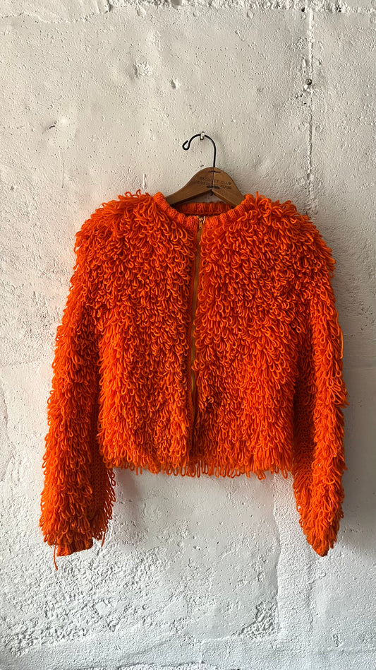 Crochet Jacket, Sz XS, 1960s