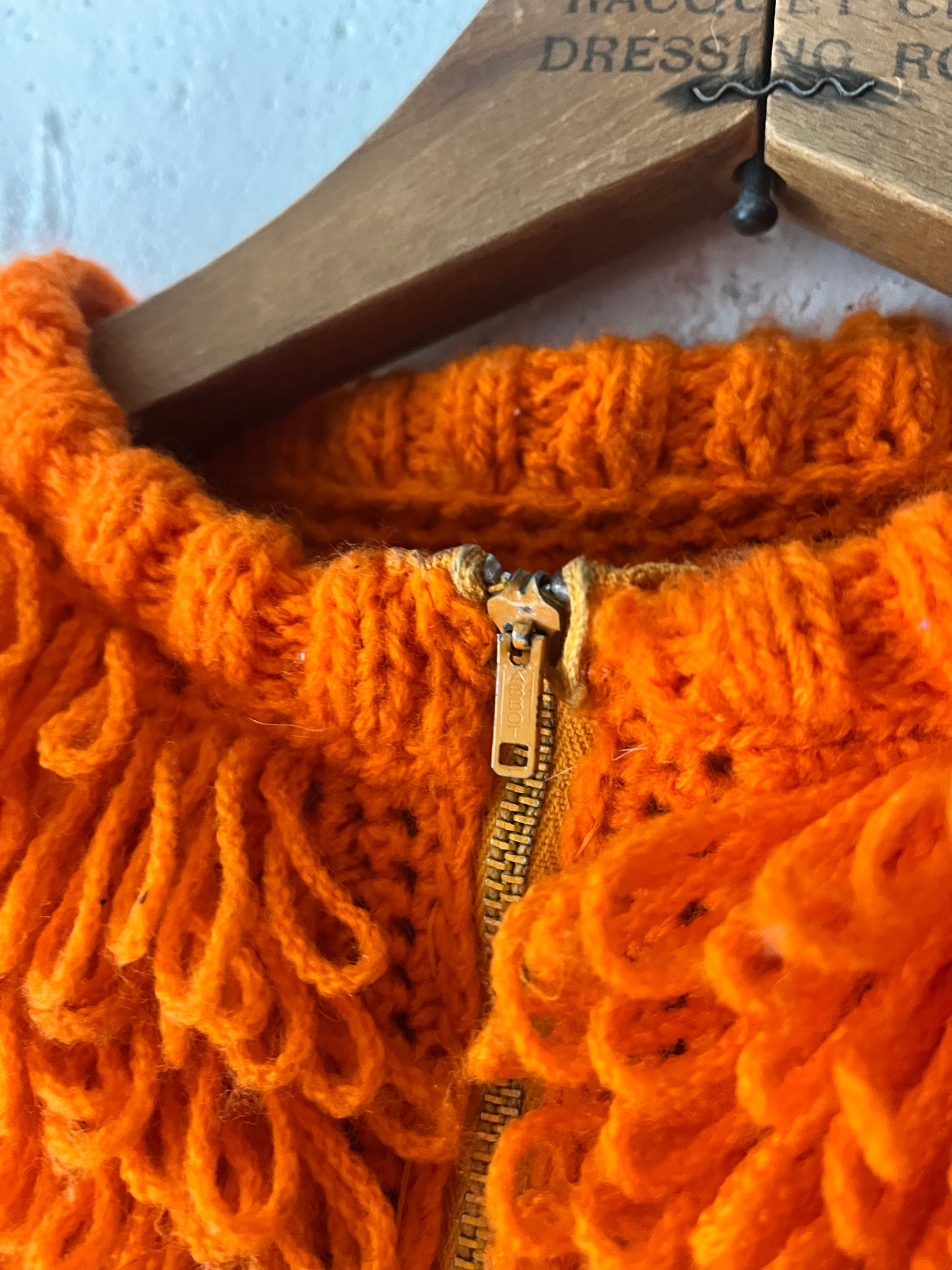 Crochet Jacket, Sz XS, 1960s