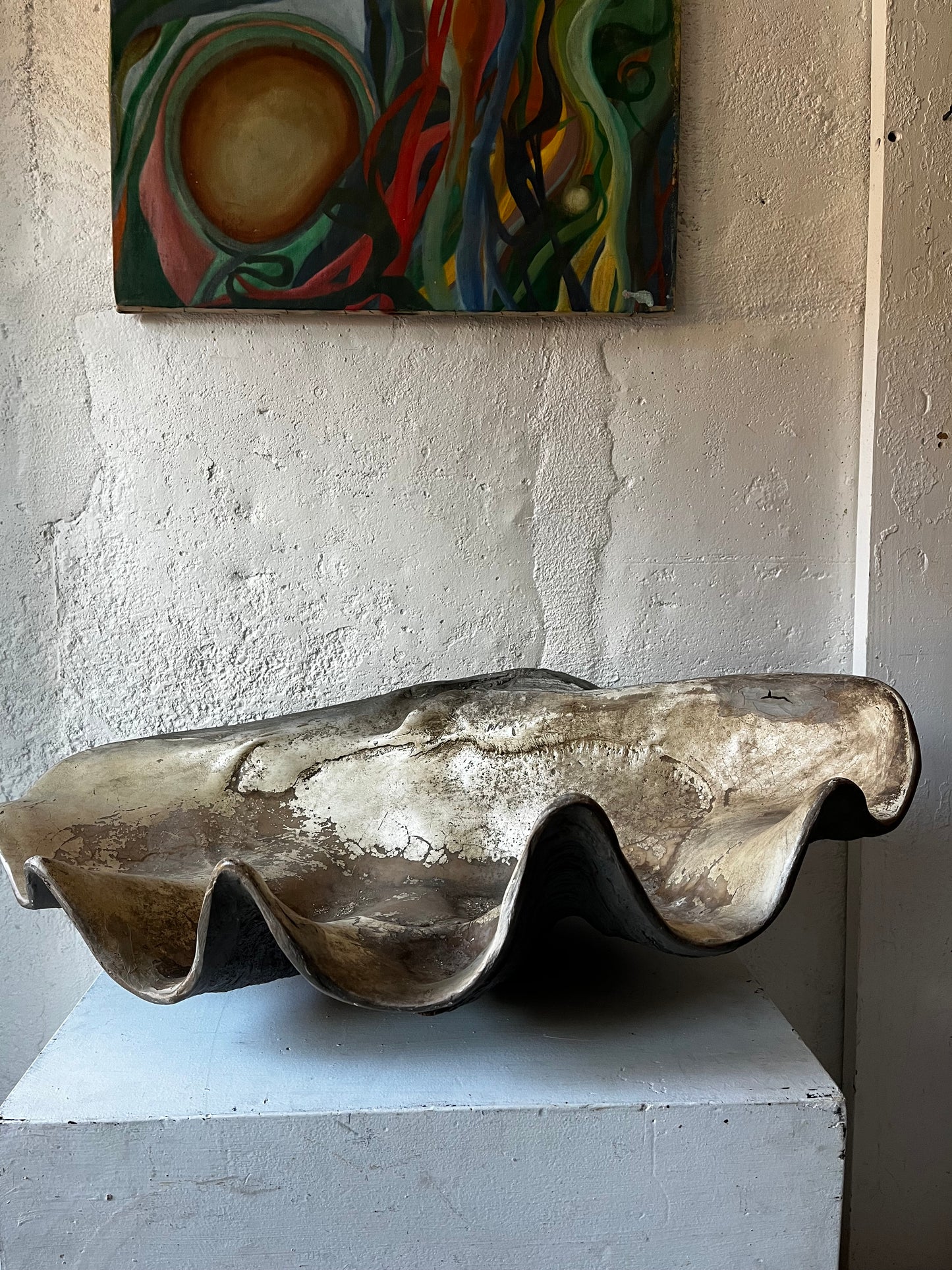 Giant Fiberglass Clam Shell, 1960s (NYC Delivery Only)