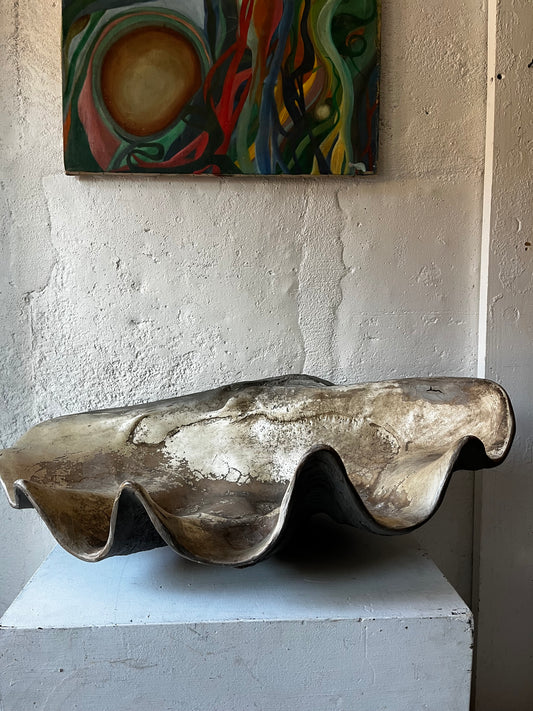 Giant Fiberglass Clam Shell, 1960s (NYC Delivery Only)