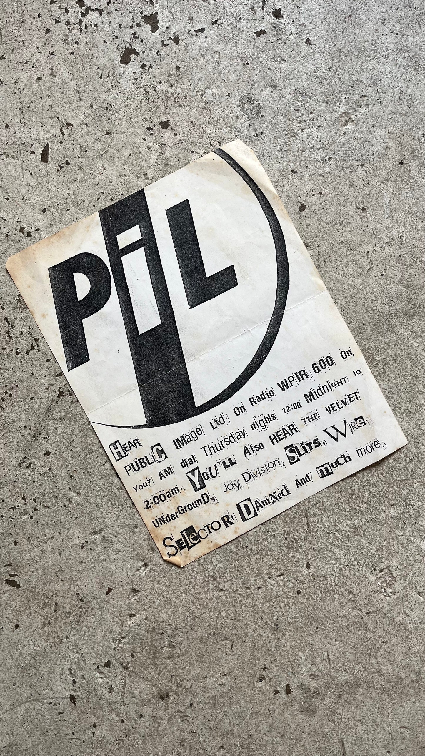 Pratt Radio Flyer, Public Image Ltd, 1980s