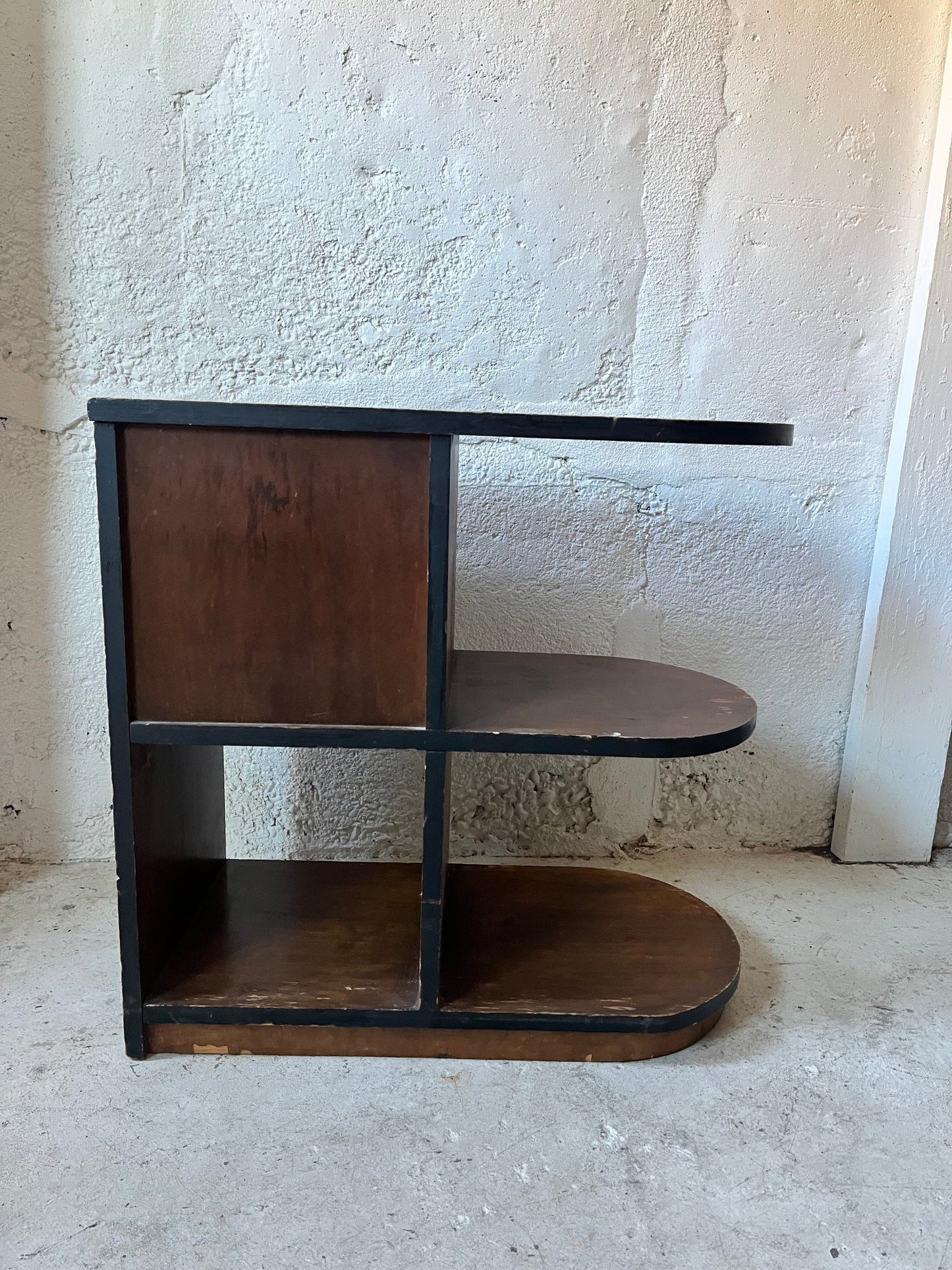 Paul Frankl-ish shelf, 1940s (NYC Delivery Only, No Shipping)