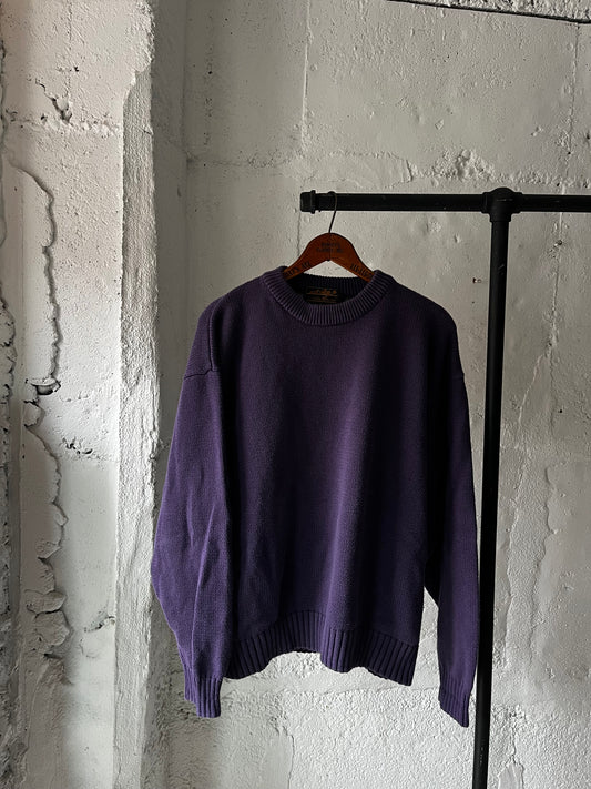 Eddie Bauer Purple Knit, Sz L, 1990s