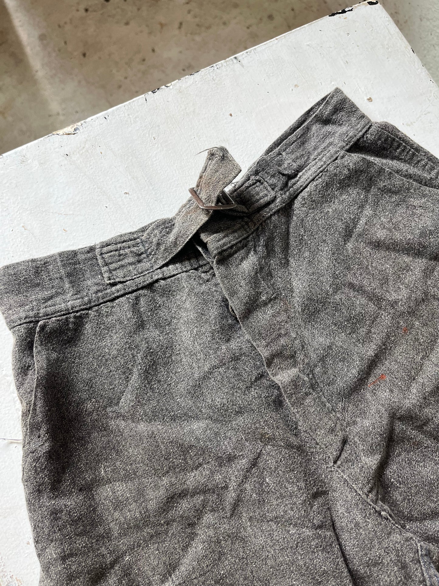 Salt and Pepper Gym Shorts (3), 24" W, 1930s
