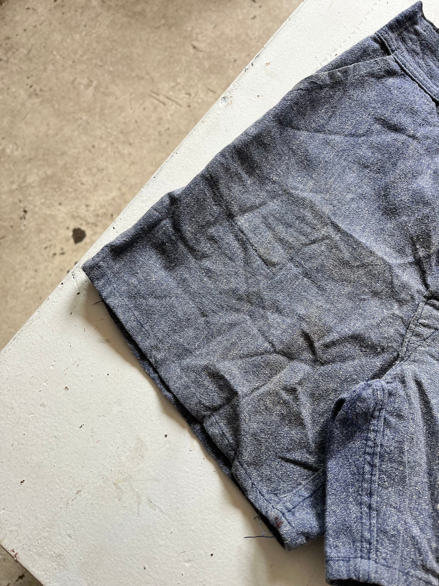 Blue Gym Shorts, 22" W, 1930s