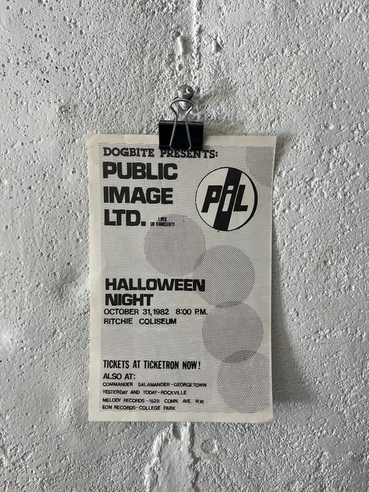 Public Image Ltd., Flyer, 1982