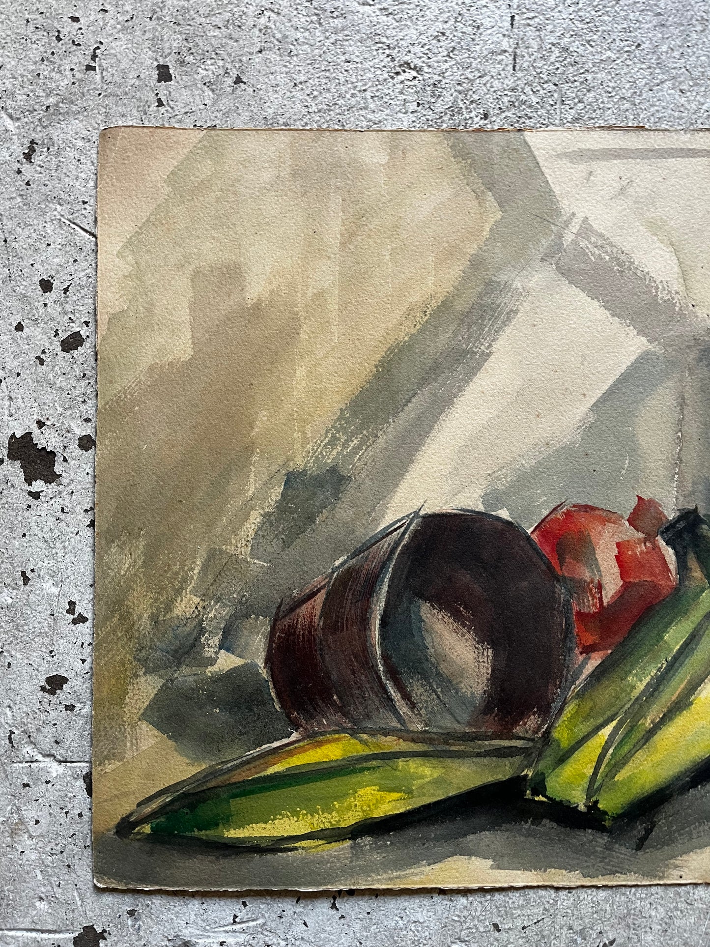 Fruit Still Life With Angular Bananas, 1950s