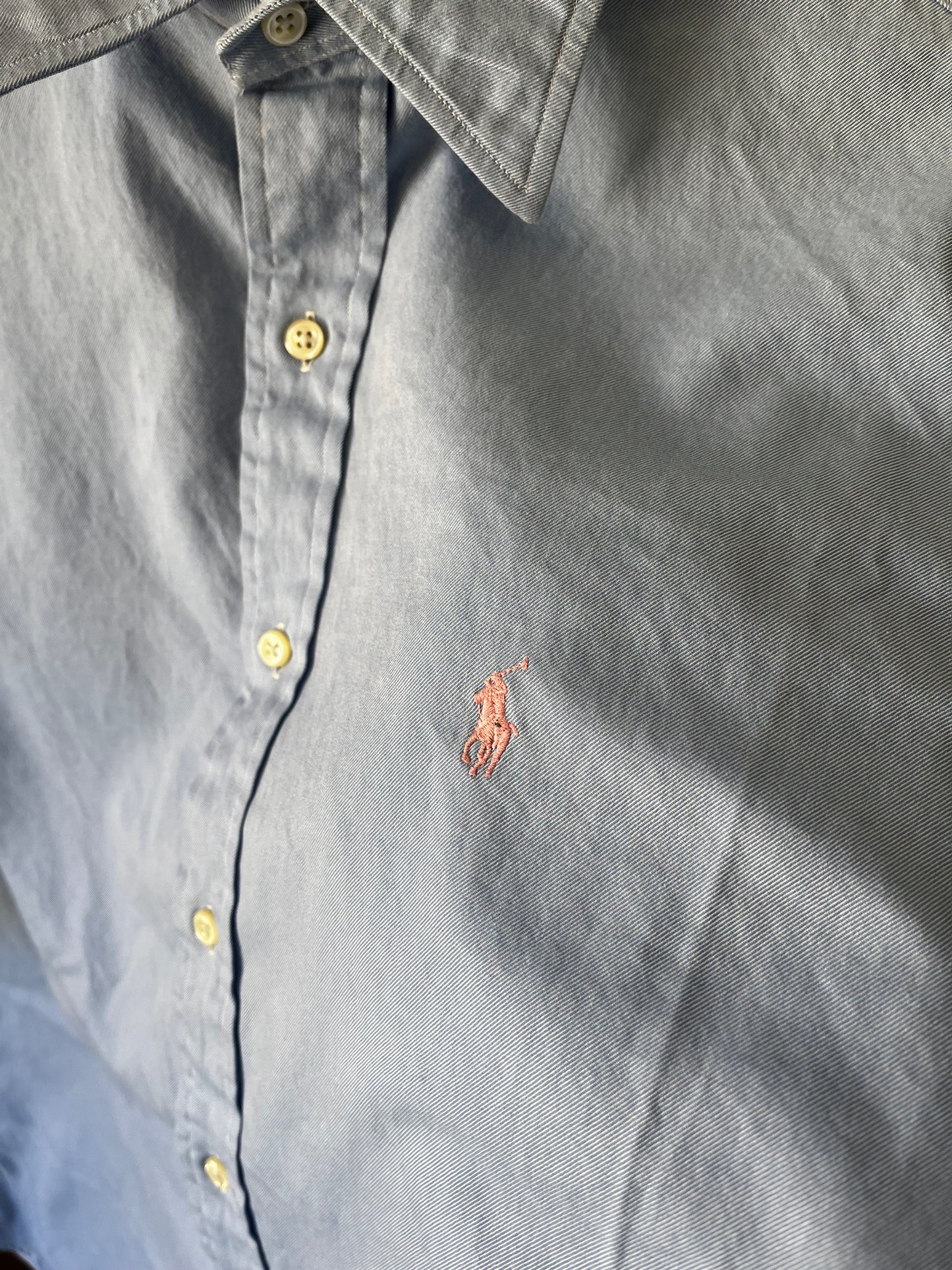 Polo Blue Twill, Sz L/XL, 1990s